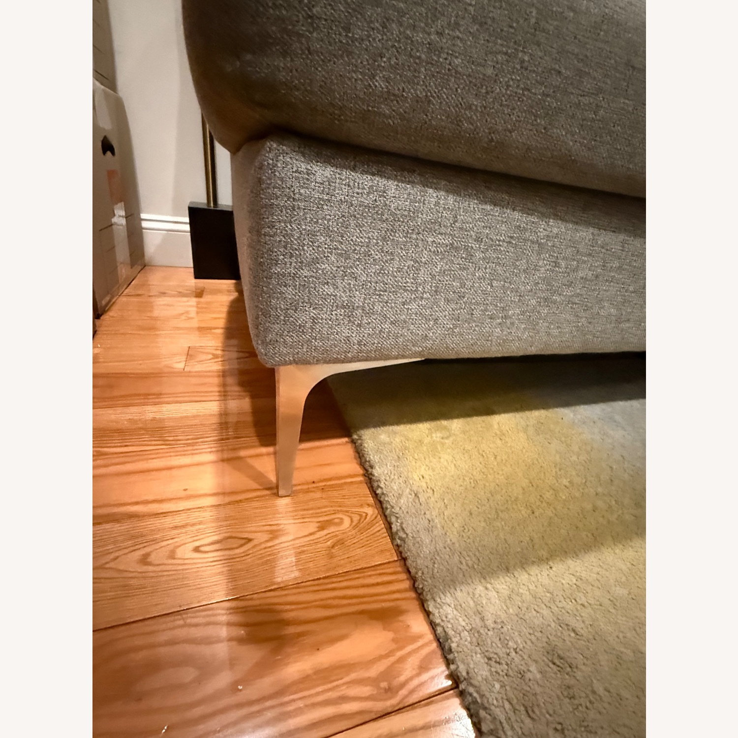 CB2 Holden Light Gray Fabric Right Arm Loveseat - image-6