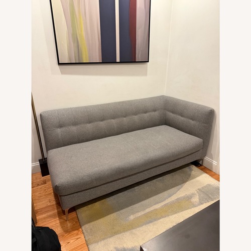 Used CB2 Holden Light Gray Fabric Right Arm Loveseat for sale on AptDeco