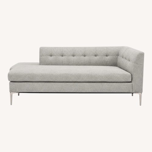 Used CB2 Holden Light Gray Fabric Right Arm Loveseat for sale on AptDeco