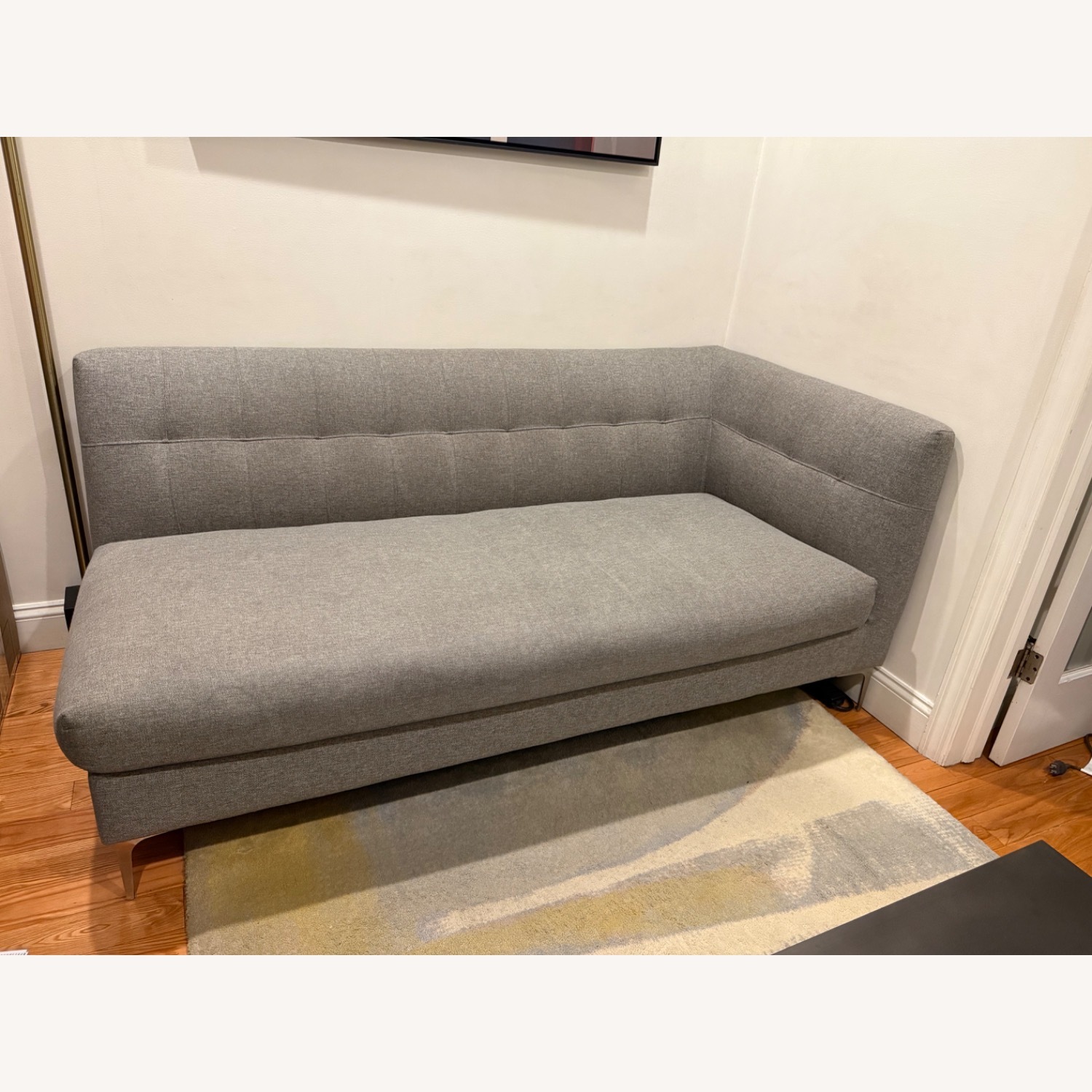 CB2 Holden Light Gray Fabric Right Arm Loveseat - image-4