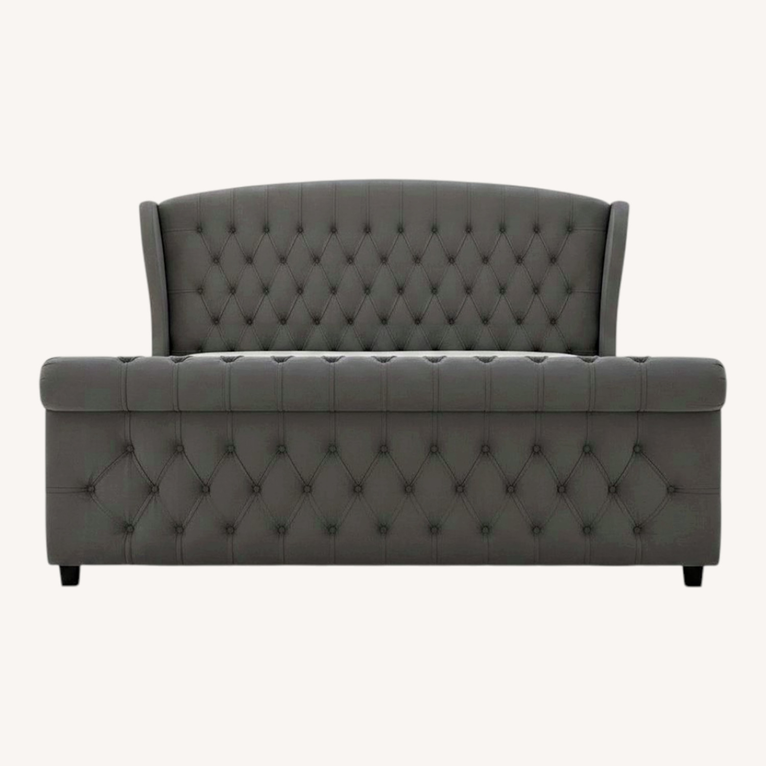 Wayfair Dulane Light Gray Wood Queen Bed - image-0