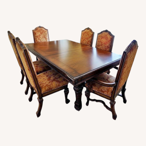 Used Ashley Furniture Dark Brown Wood Dining Sets for sale on AptDeco