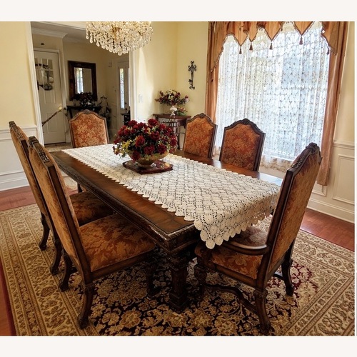 Used Ashley Furniture Dark Brown Wood Dining Sets for sale on AptDeco