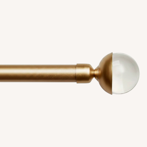 Used Gold and Glass Curtain Rods  for sale on AptDeco