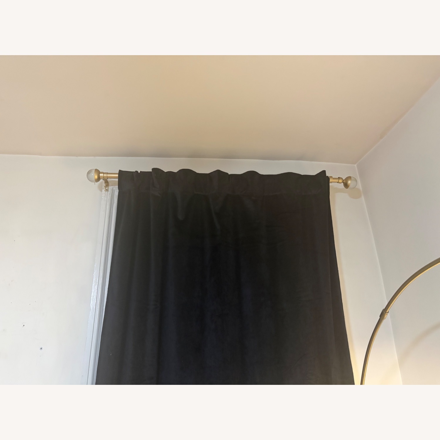 Gold and Glass Curtain Rods  - image-1