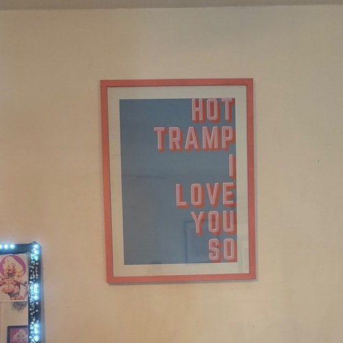 Used David Bowie Lyric Print Professional Framing  for sale on AptDeco