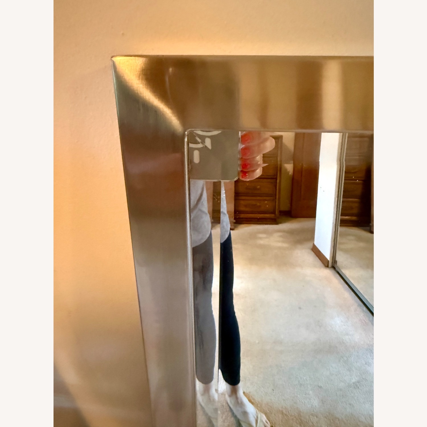 Pottery Barn Studio Mirror Metal Wall Mirror - image-3