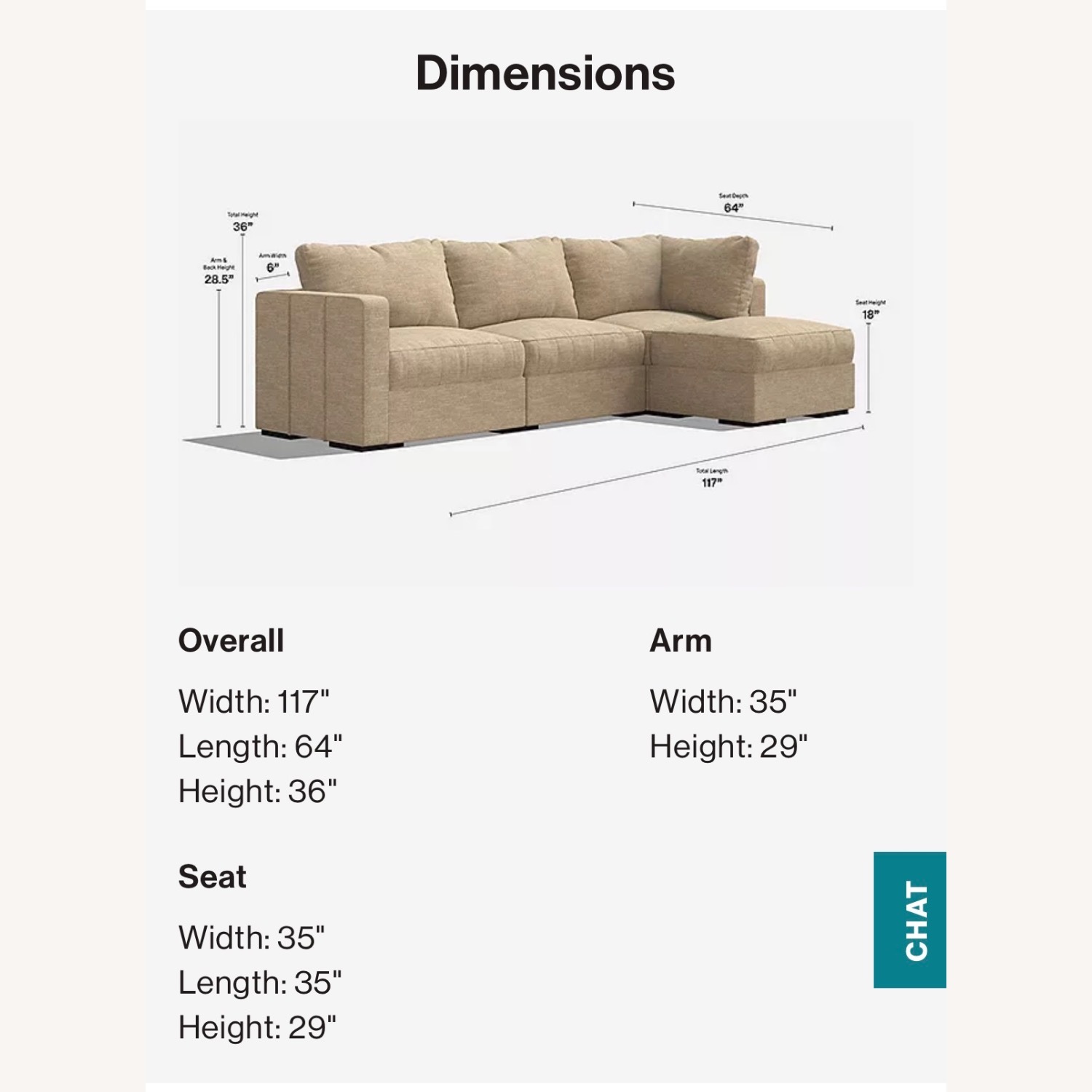 LoveSac Natural 3+ Piece Sectional - image-2