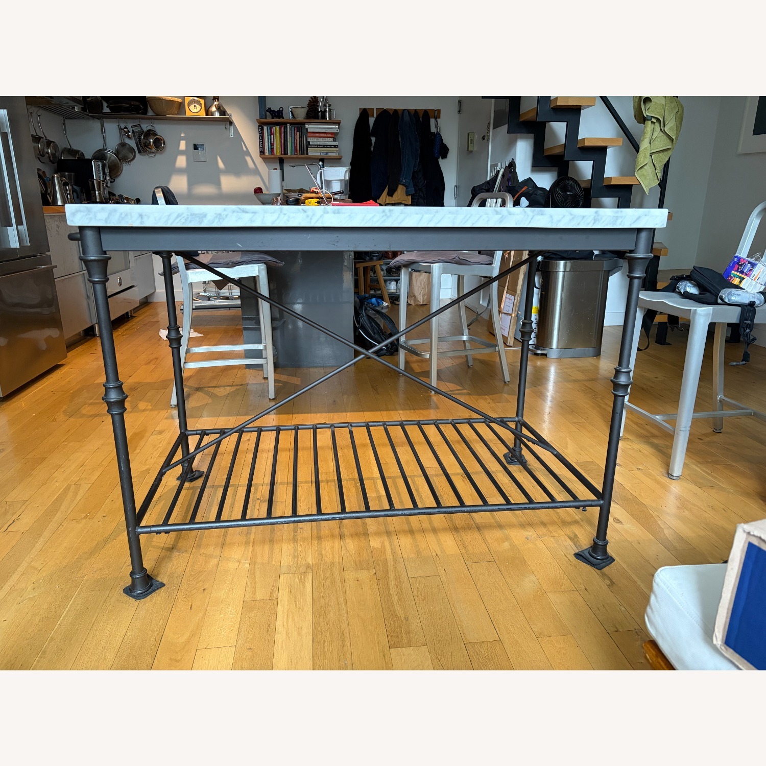 Crate & Barrel French 55" Kitchen Island - image-3
