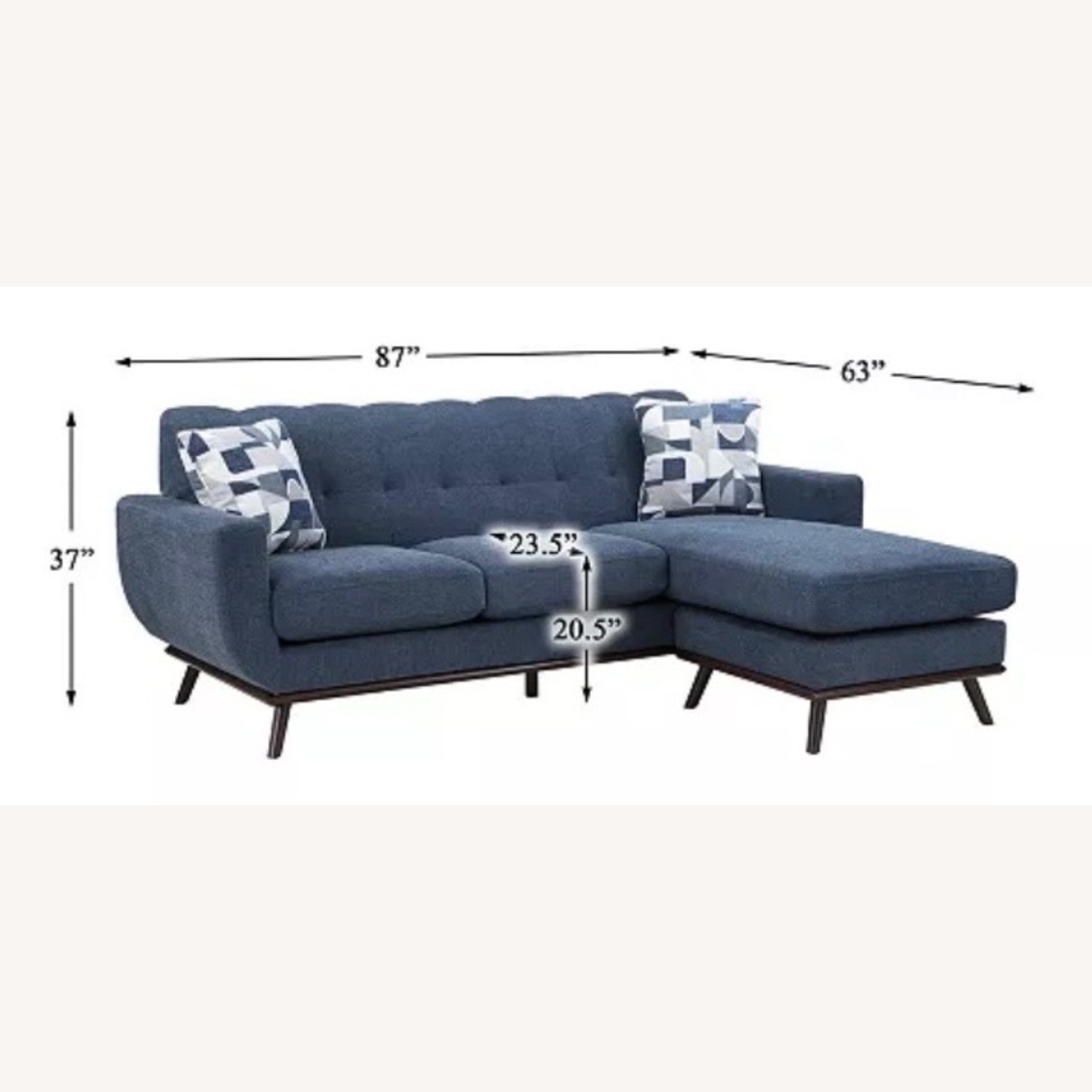 Andora 2 Piece Reversible Sectional Chaise - image-4