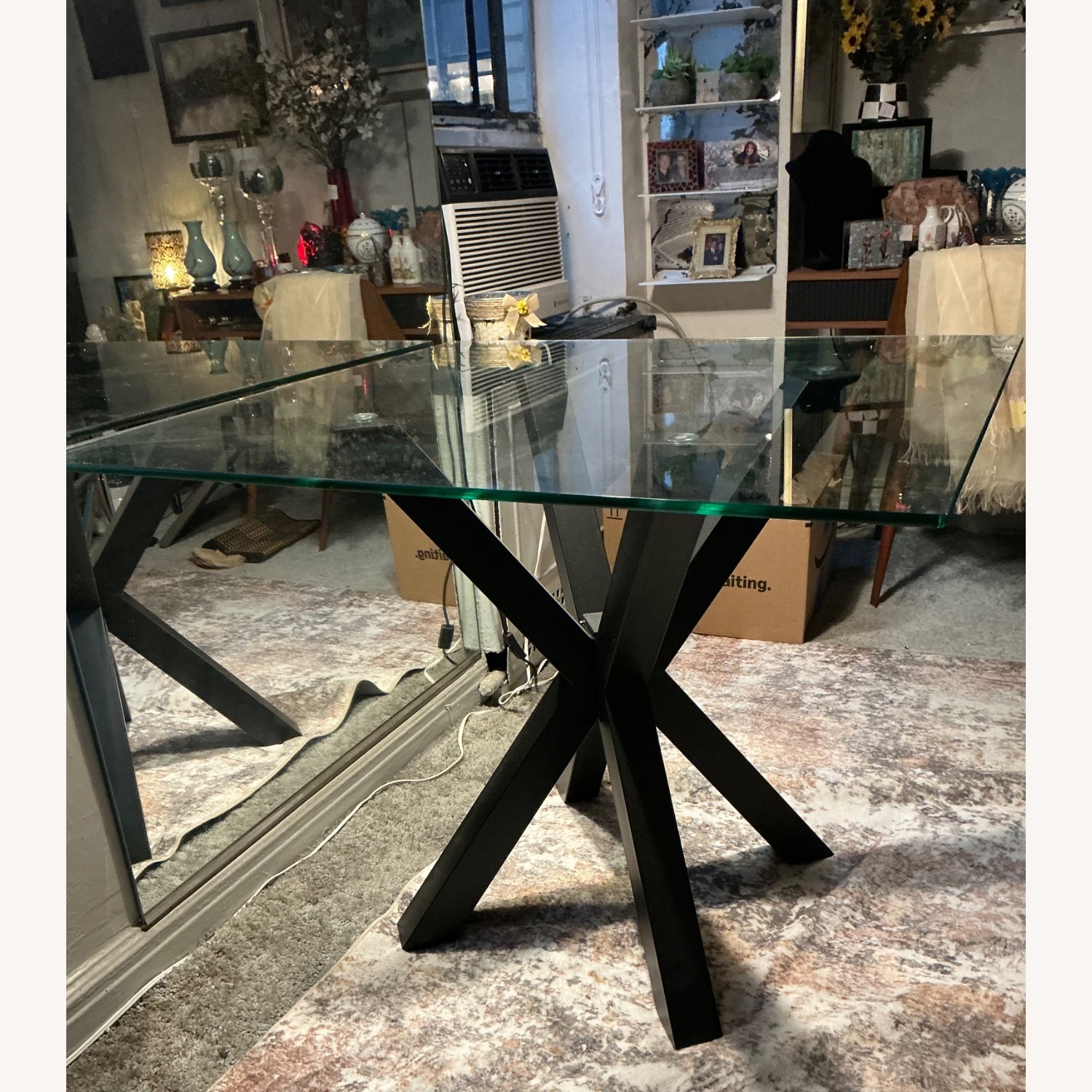 Glass Top Dining Table 36" - image-4