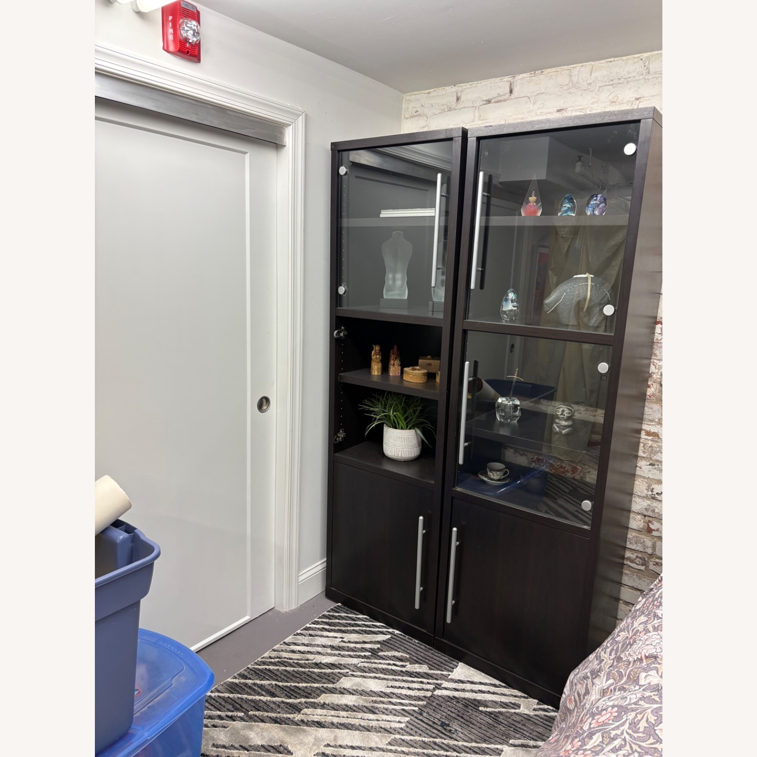 IKEA Dark Brown Wood Veneer Wall Unit - image-3