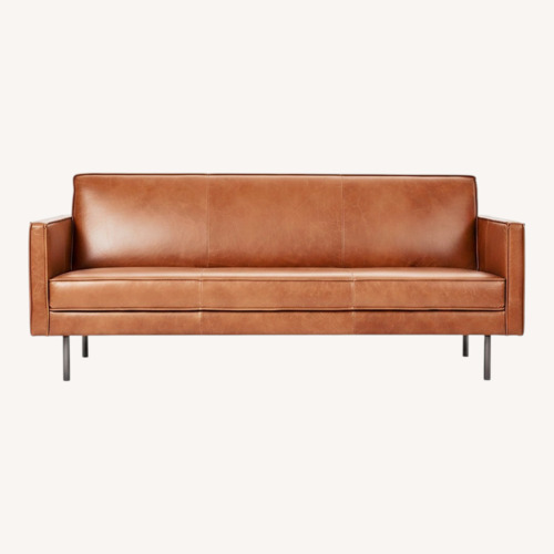 Used West Elm Axel Natural Leather Futon for sale on AptDeco