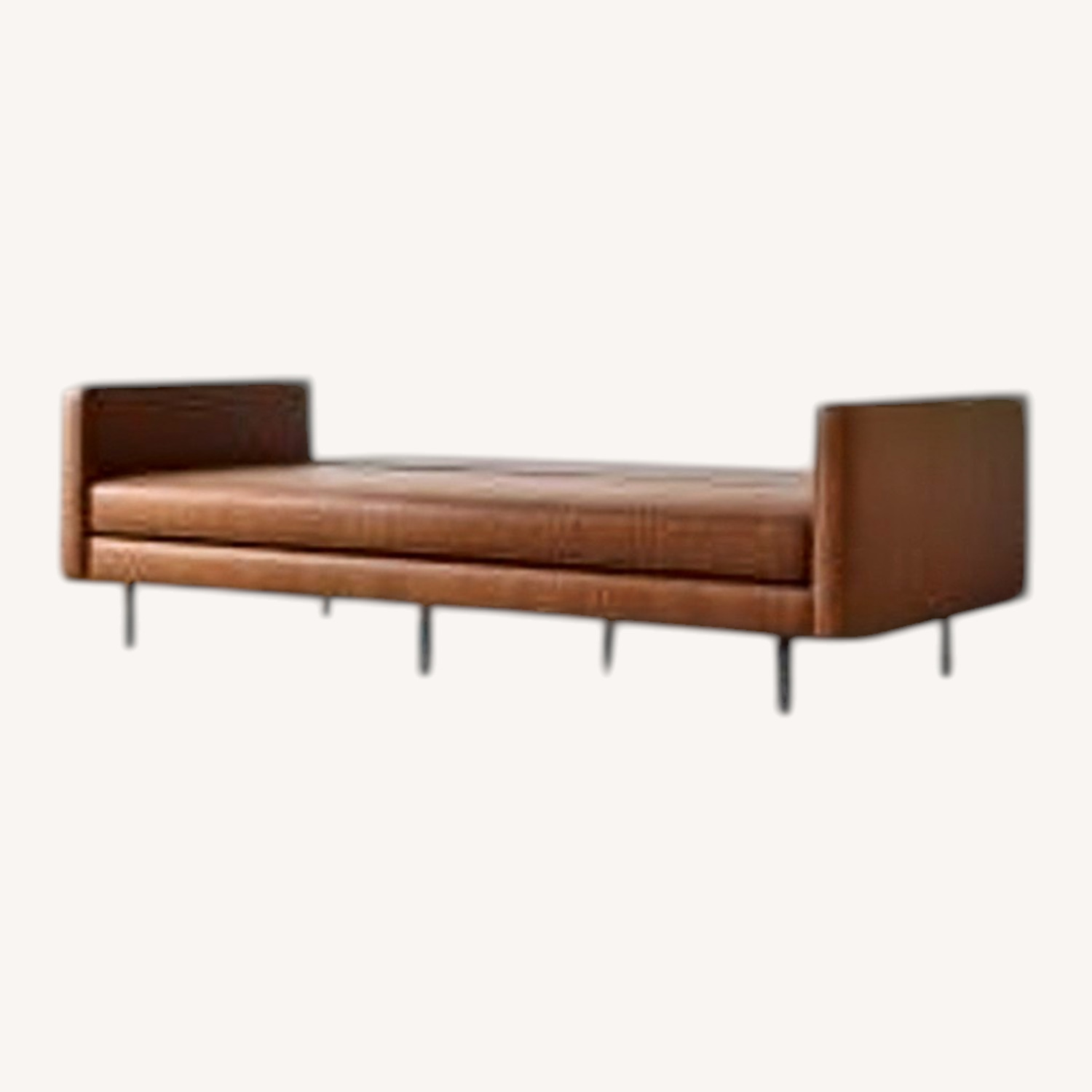 West Elm Axel Natural Leather Futon - image-4