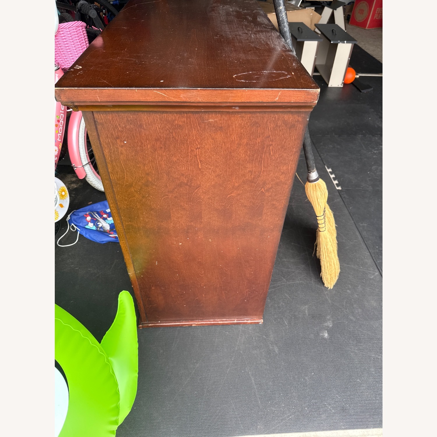 Dark Brown Wood Dresser - image-3