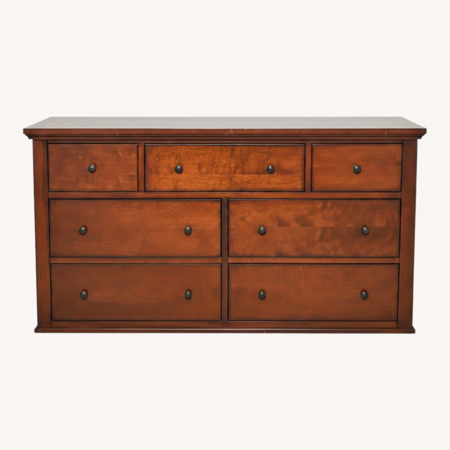 Dark Brown Wood Dresser - image-0