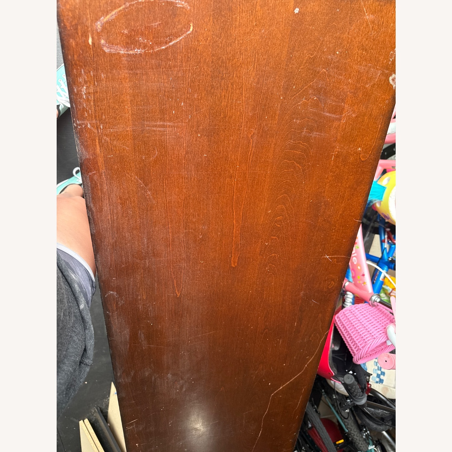 Dark Brown Wood Dresser - image-4