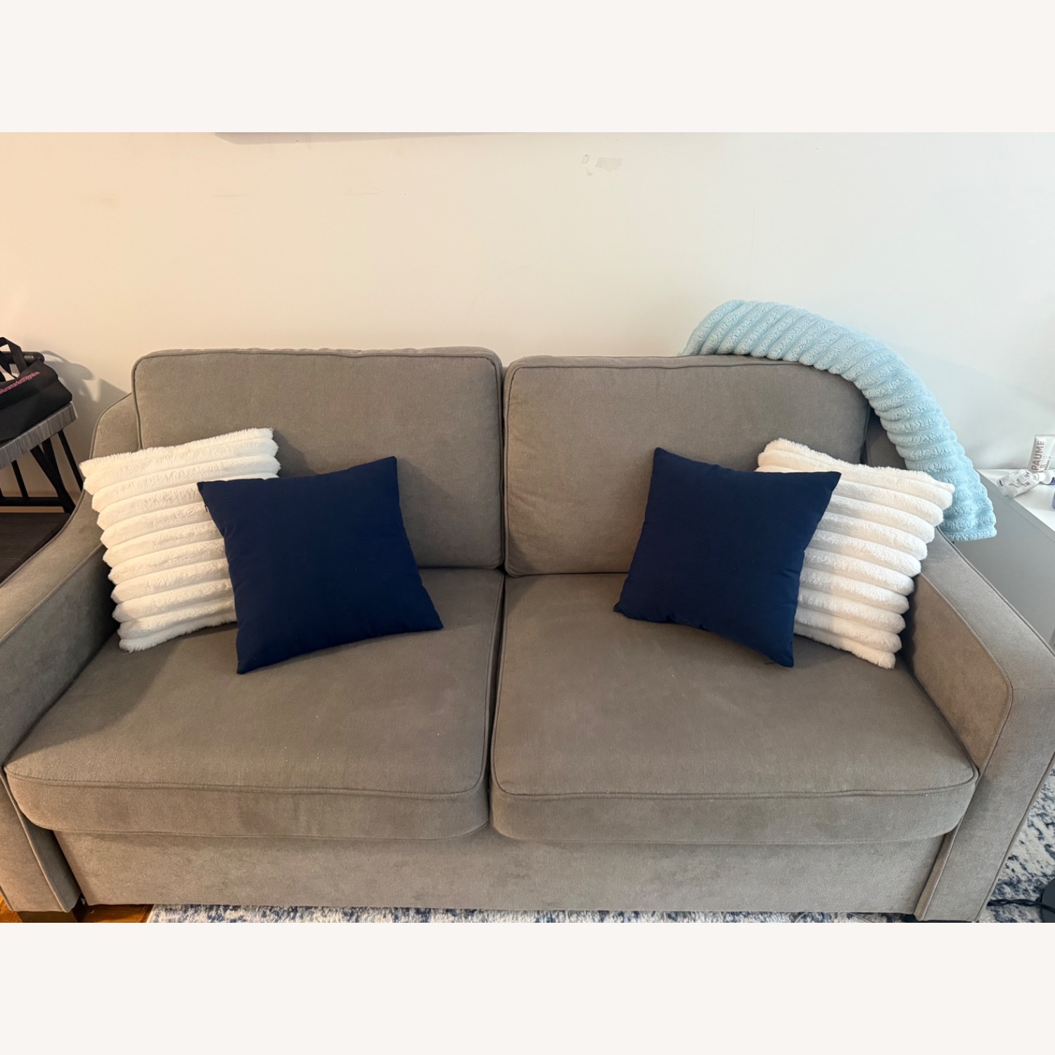 Bob's Discount Furniture Light Gray Sleeper Sofa - image-1
