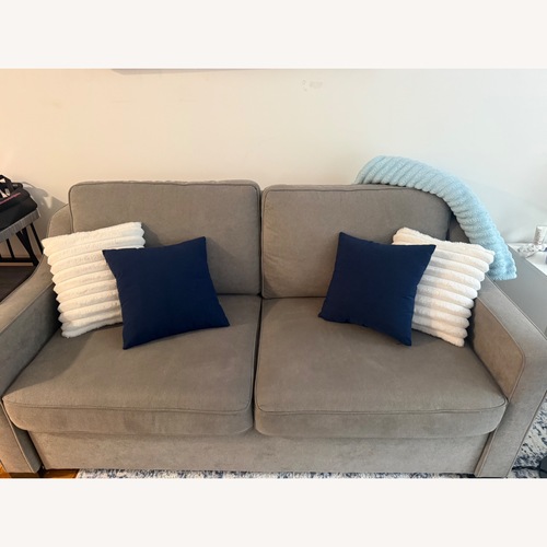 Used Bob's Discount Furniture Light Gray Sleeper Sofa for sale on AptDeco