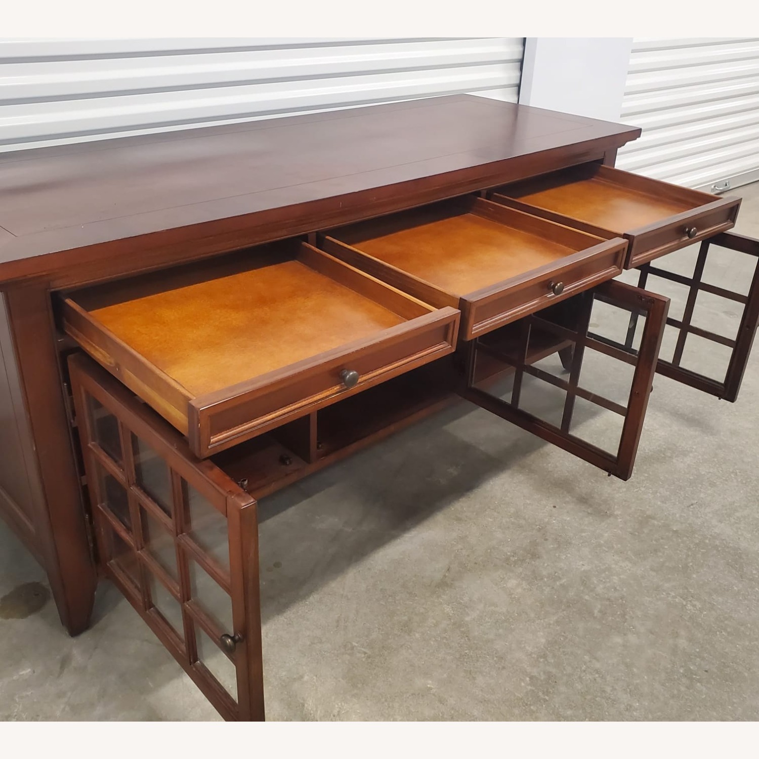 Hooker Furniture Corporation Dark Brown Sideboard - image-8