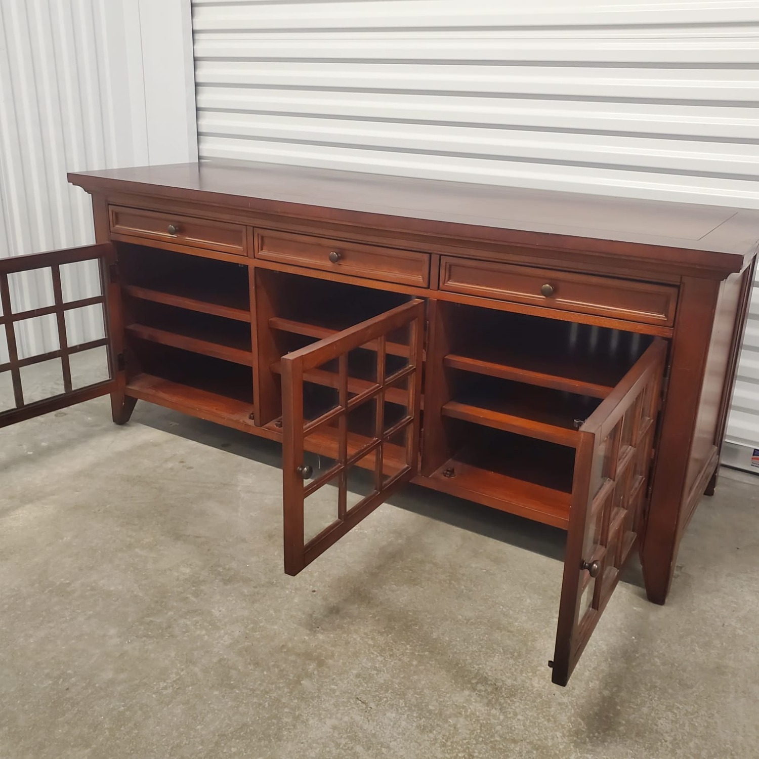 Hooker Furniture Corporation Dark Brown Sideboard - image-7