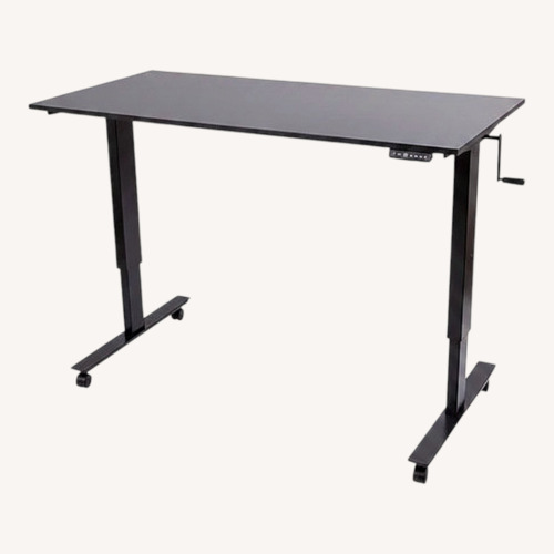 Used Black Manual Standing Desk   for sale on AptDeco