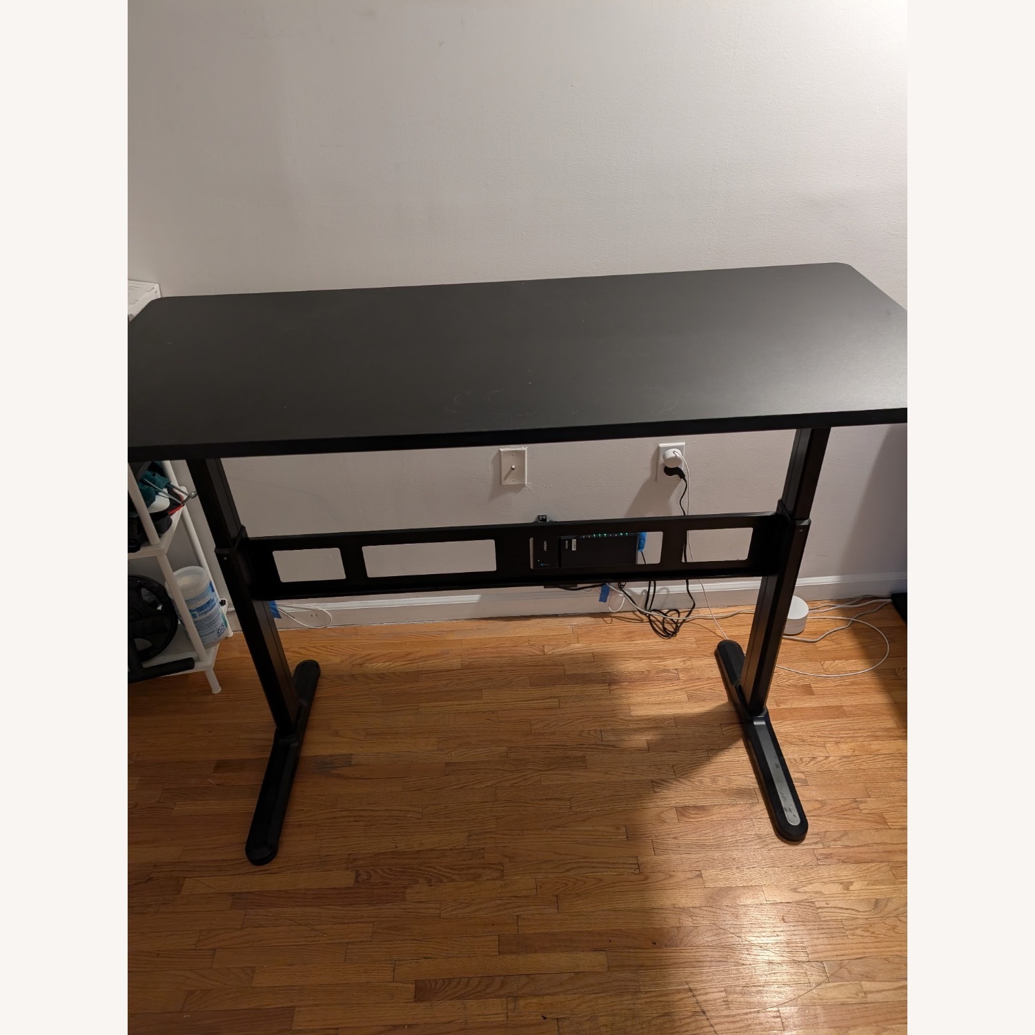 Black Manual Standing Desk - image-1