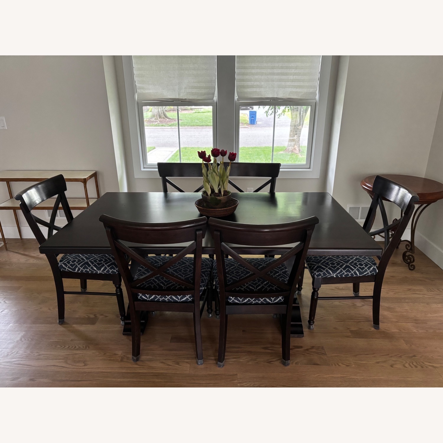 Bassett Harvest Wood Dining Table + 6 Chairs - image-2