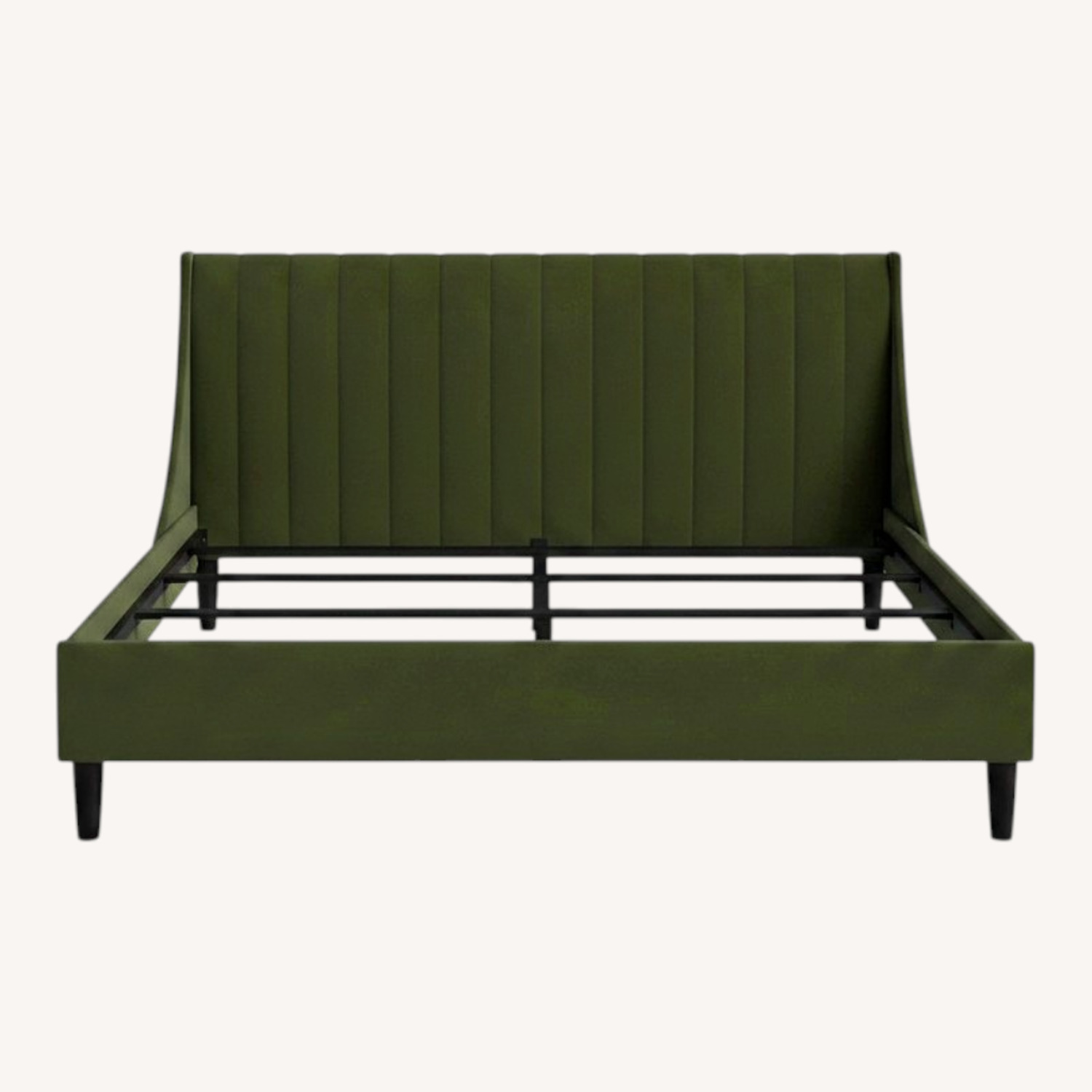 Helaina Upholstered Wingback Bed - image-0