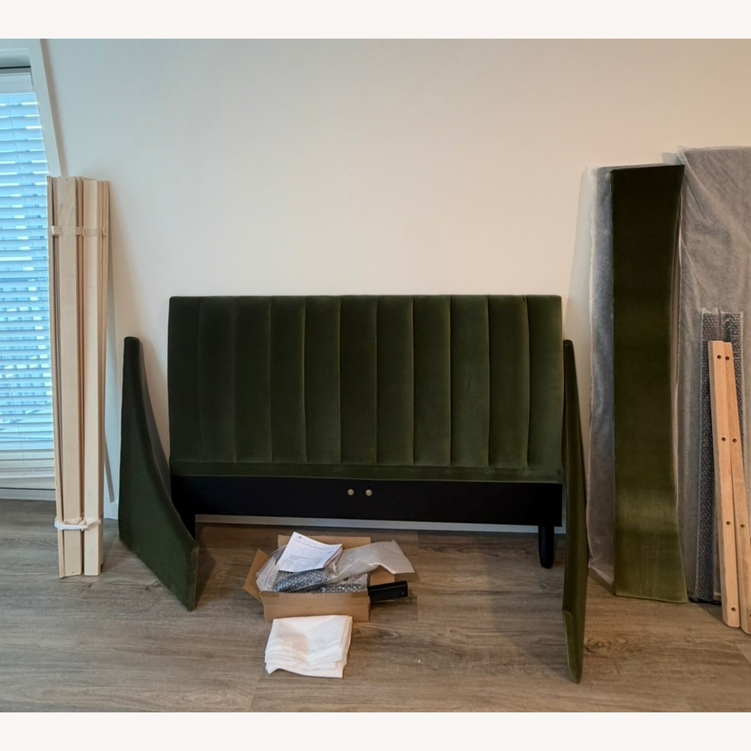 Helaina Upholstered Wingback Bed - image-3