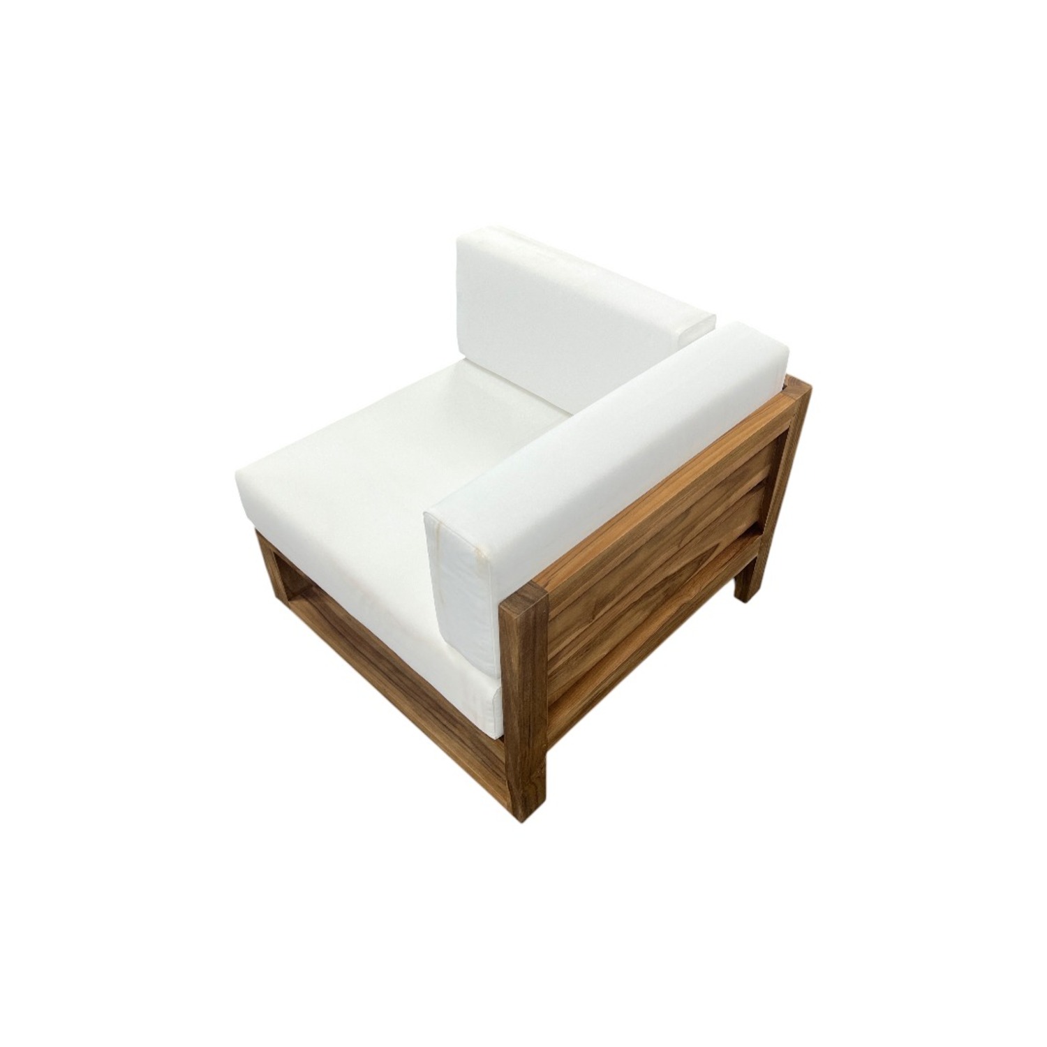 Modway Upland Outdoor Patio Teak Wood Corner Chair - image-7