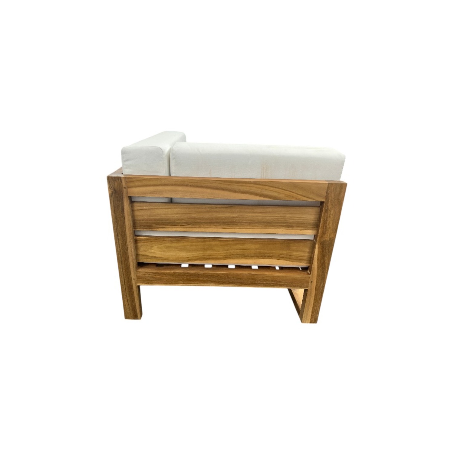 Modway Upland Outdoor Patio Teak Wood Corner Chair - image-10