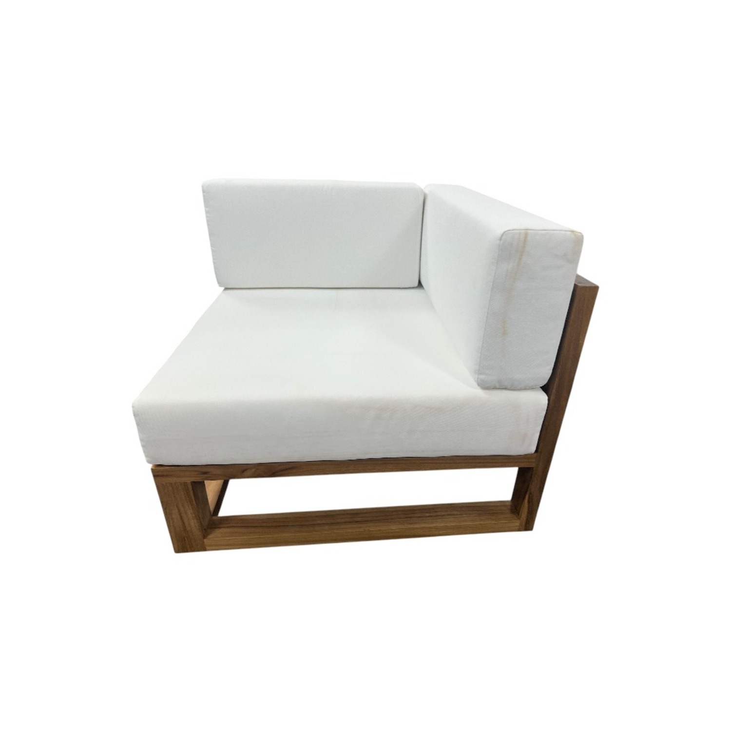 Modway Upland Outdoor Patio Teak Wood Corner Chair - image-17