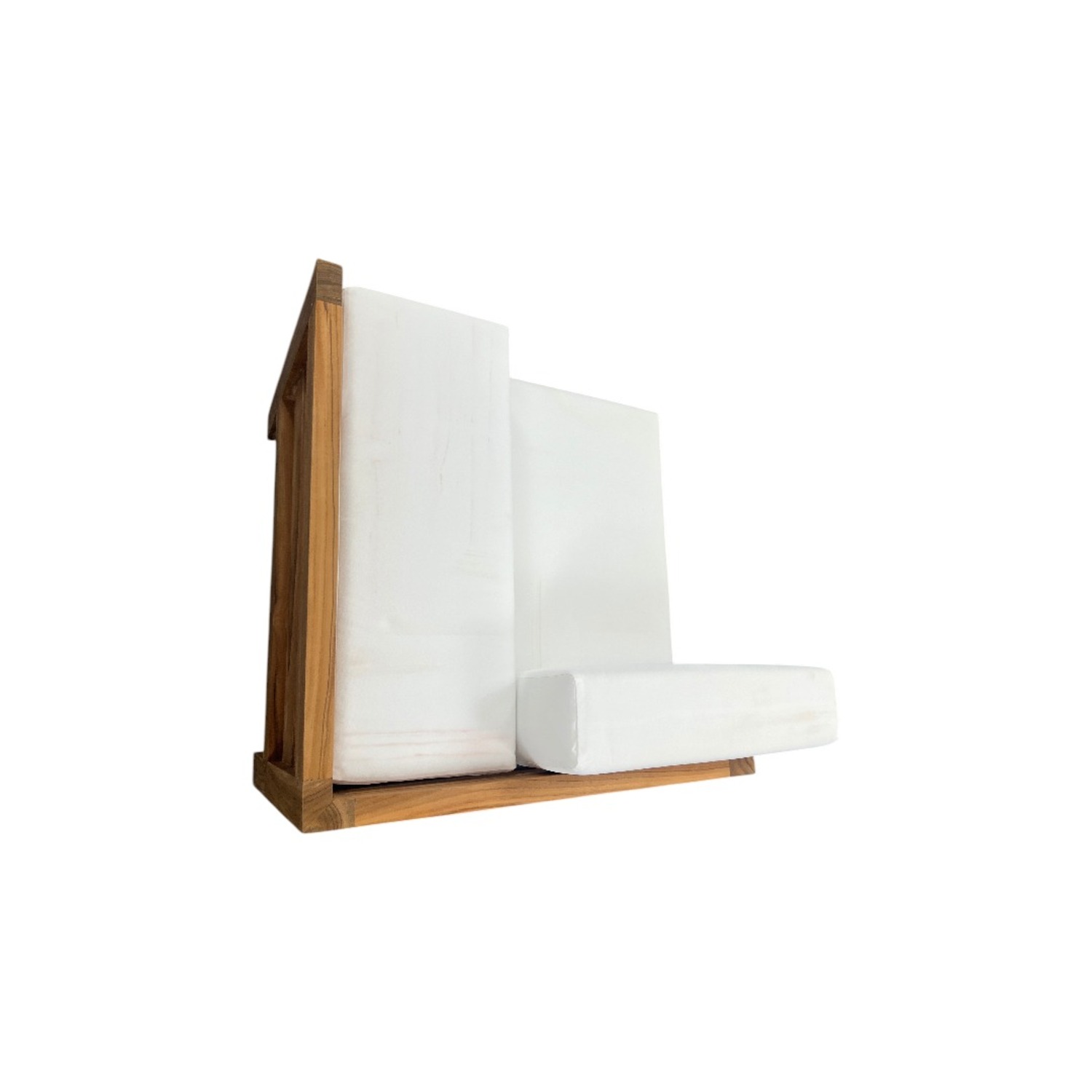 Modway Upland Outdoor Patio Teak Wood Corner Chair - image-14