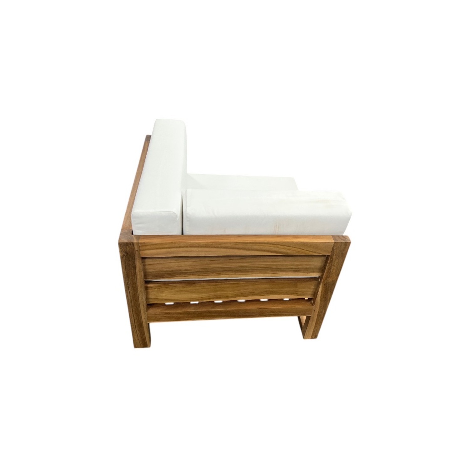 Modway Upland Outdoor Patio Teak Wood Corner Chair - image-11