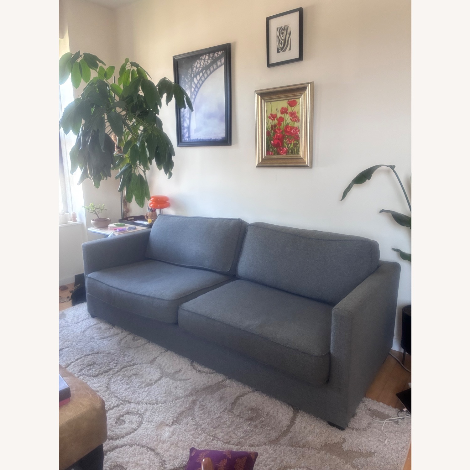 Mid-century Modern Style Couch—Charcoal Grey  - image-1