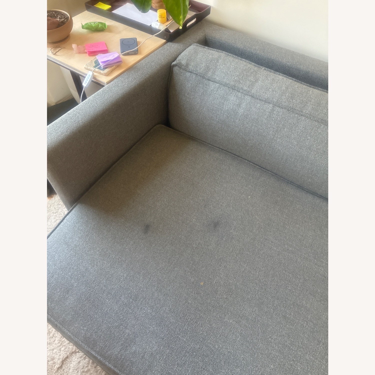Mid-century Modern Style Couch—Charcoal Grey  - image-4