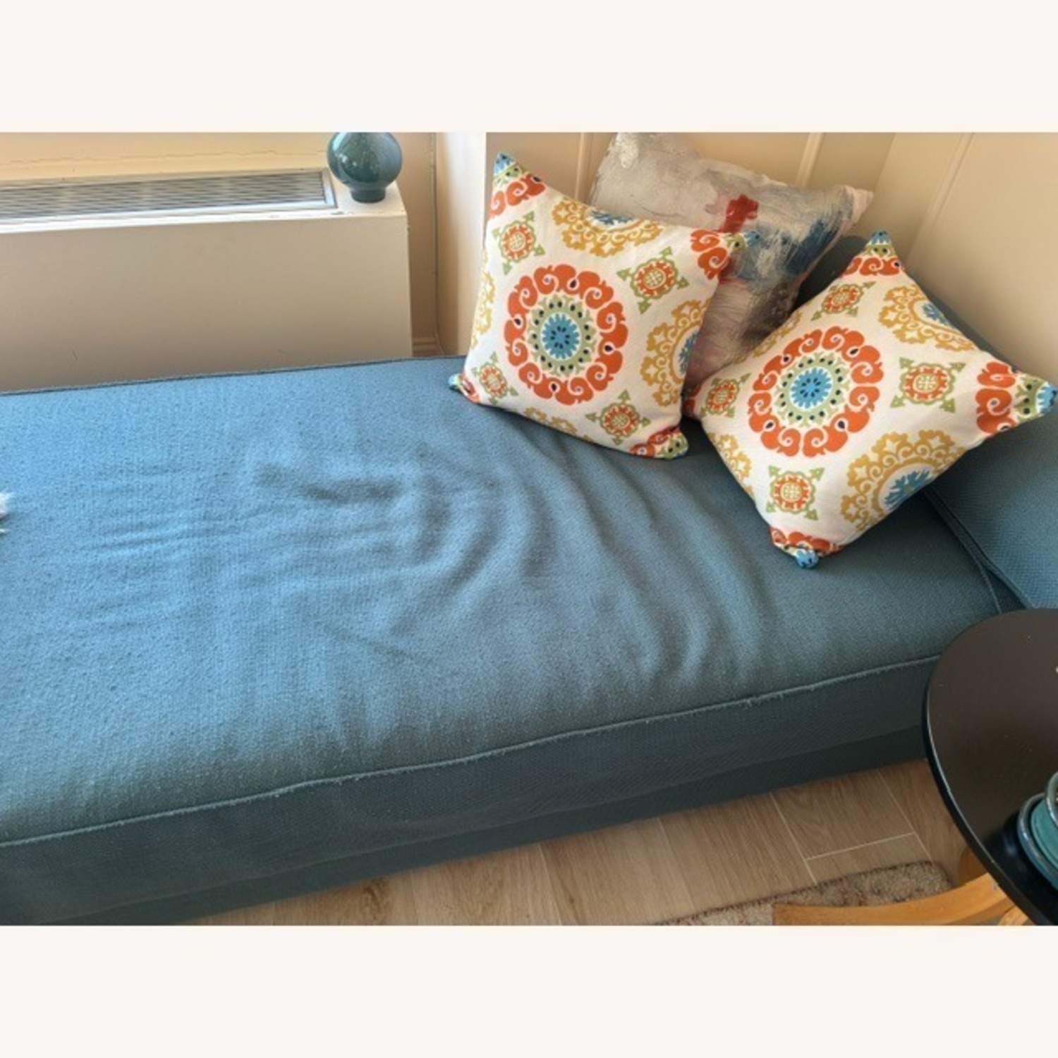CB2 Lubi Blue Fabric Daybed - image-2