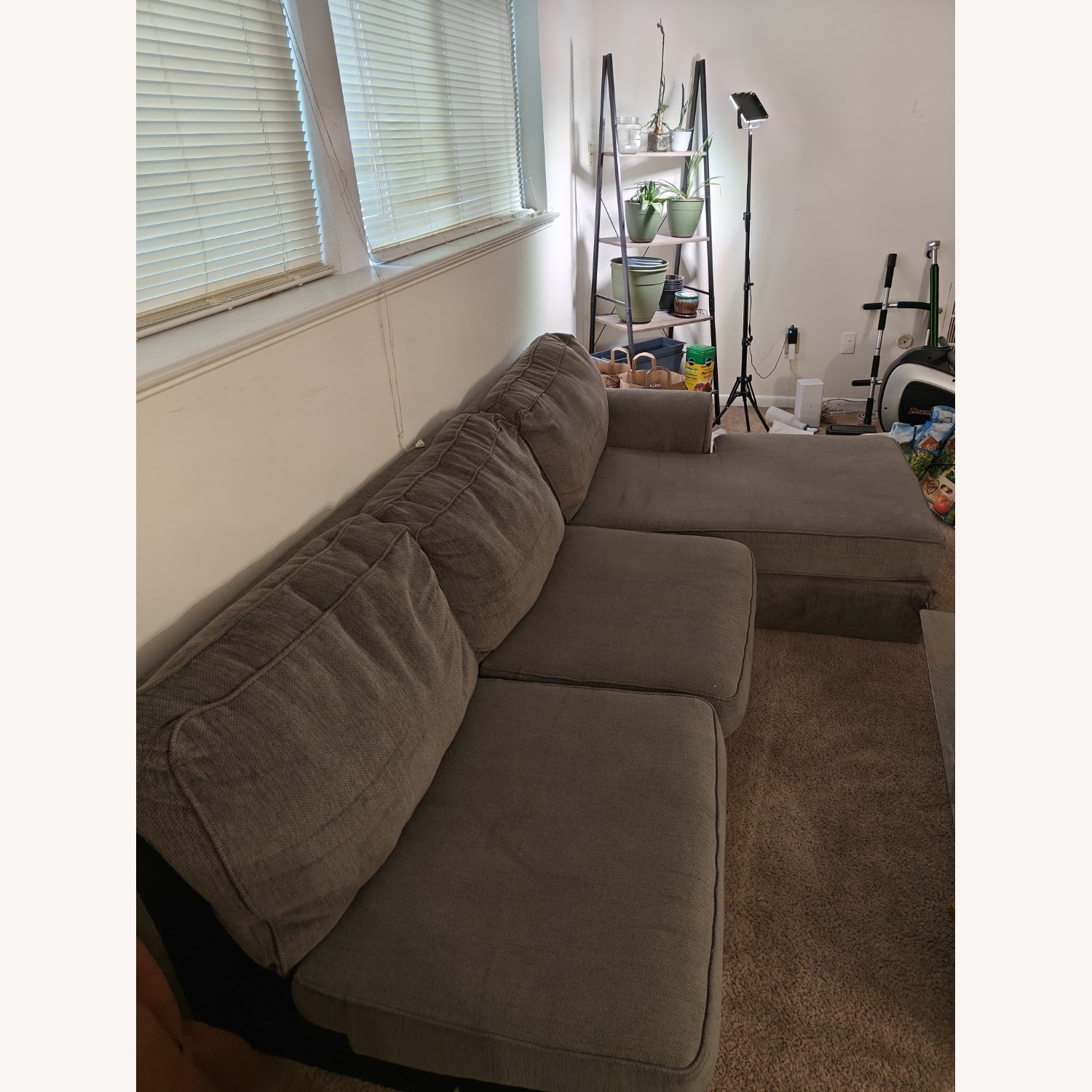 Ashley Furniture Gray L Sectional - image-5