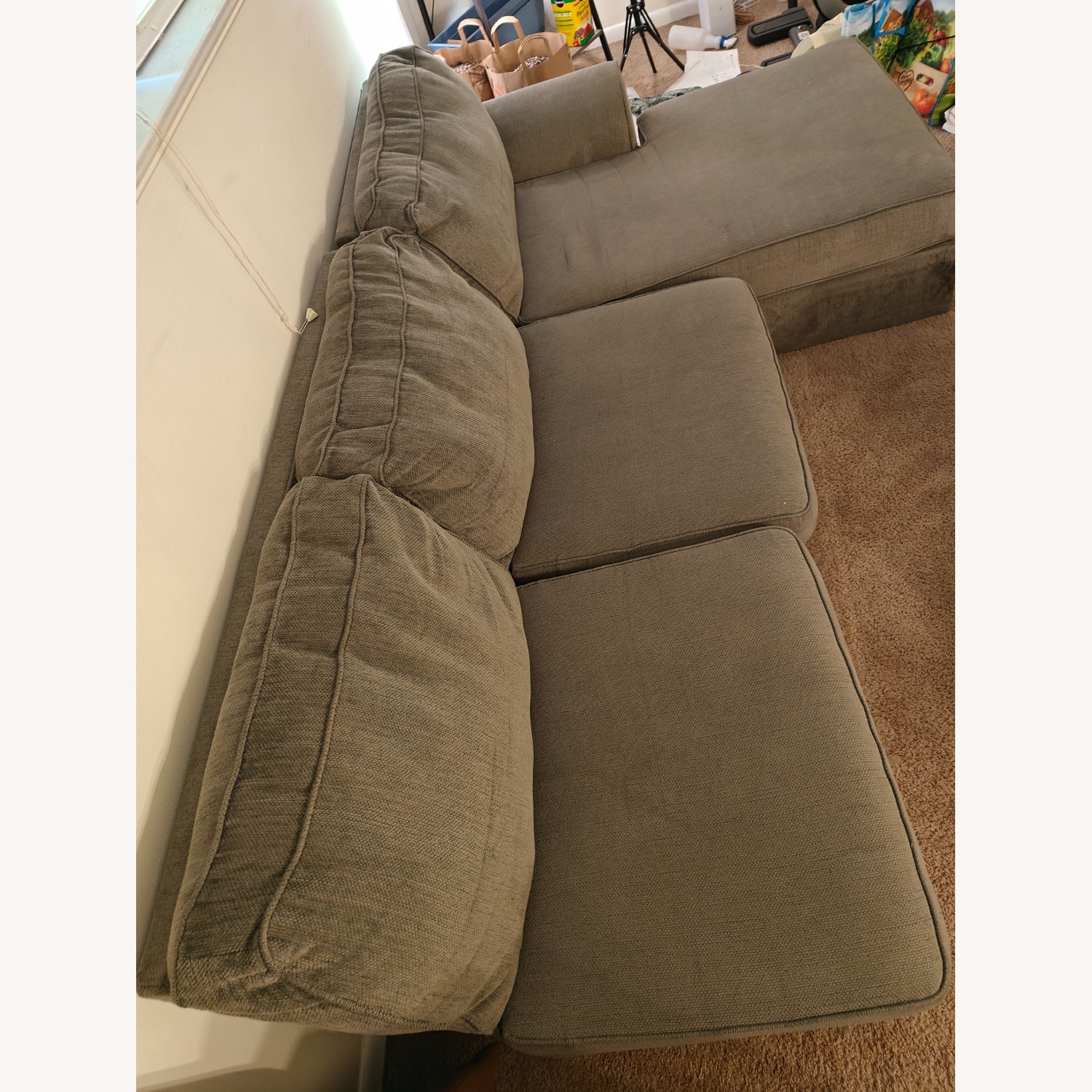 Ashley Furniture Gray L Sectional - image-2