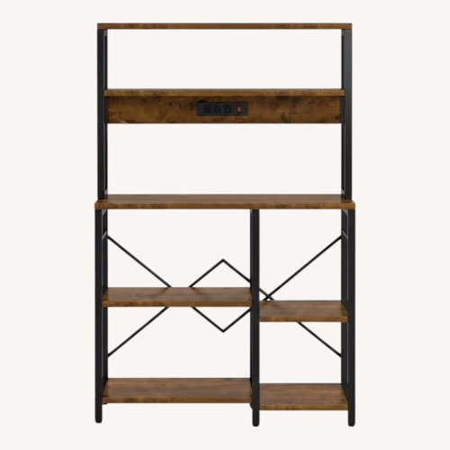Used Superjare Dark Brown Bar Cart for sale on AptDeco