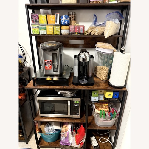 Used Superjare Dark Brown Bar Cart for sale on AptDeco