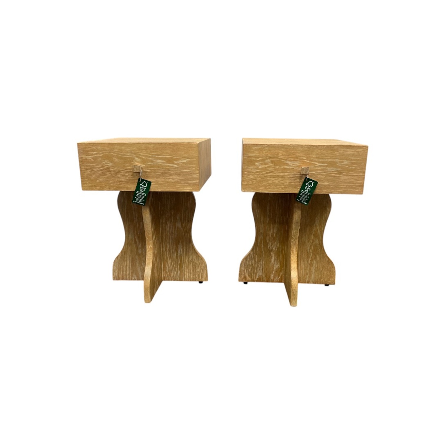 Lulu and Georgia Hourglass Nightstand Set of 2 - image-2