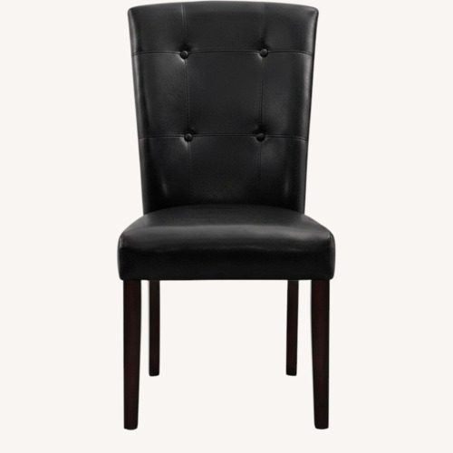Used Steve Silver Co. Black Vegan Leather Dining Chairs for sale on AptDeco