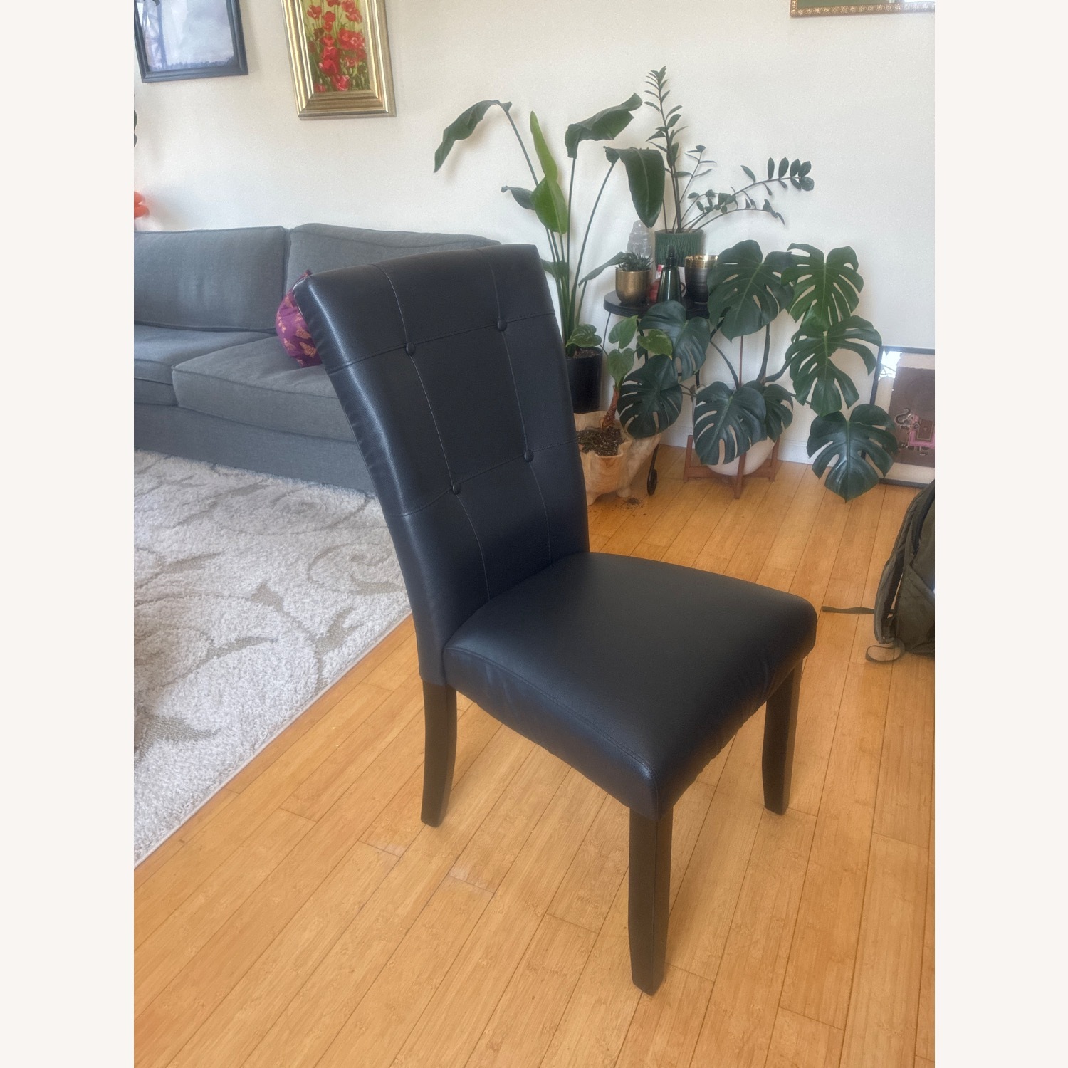 Steve Silver Co. Black Vegan Leather Dining Chairs - image-2