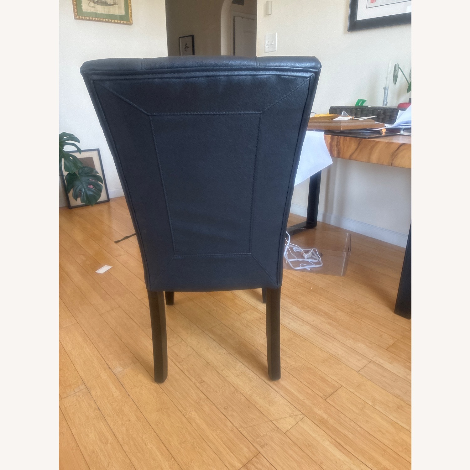 Steve Silver Co. Black Vegan Leather Dining Chairs - image-3