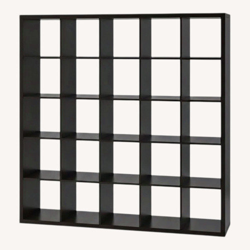 Used IKEA KALLAX Dark Brown Wood Wall Shelf for sale on AptDeco