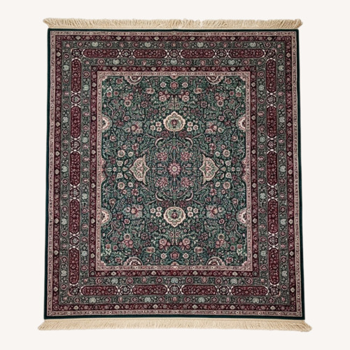 Used Green Burgundy, Cream, GrayArea Rug for sale on AptDeco