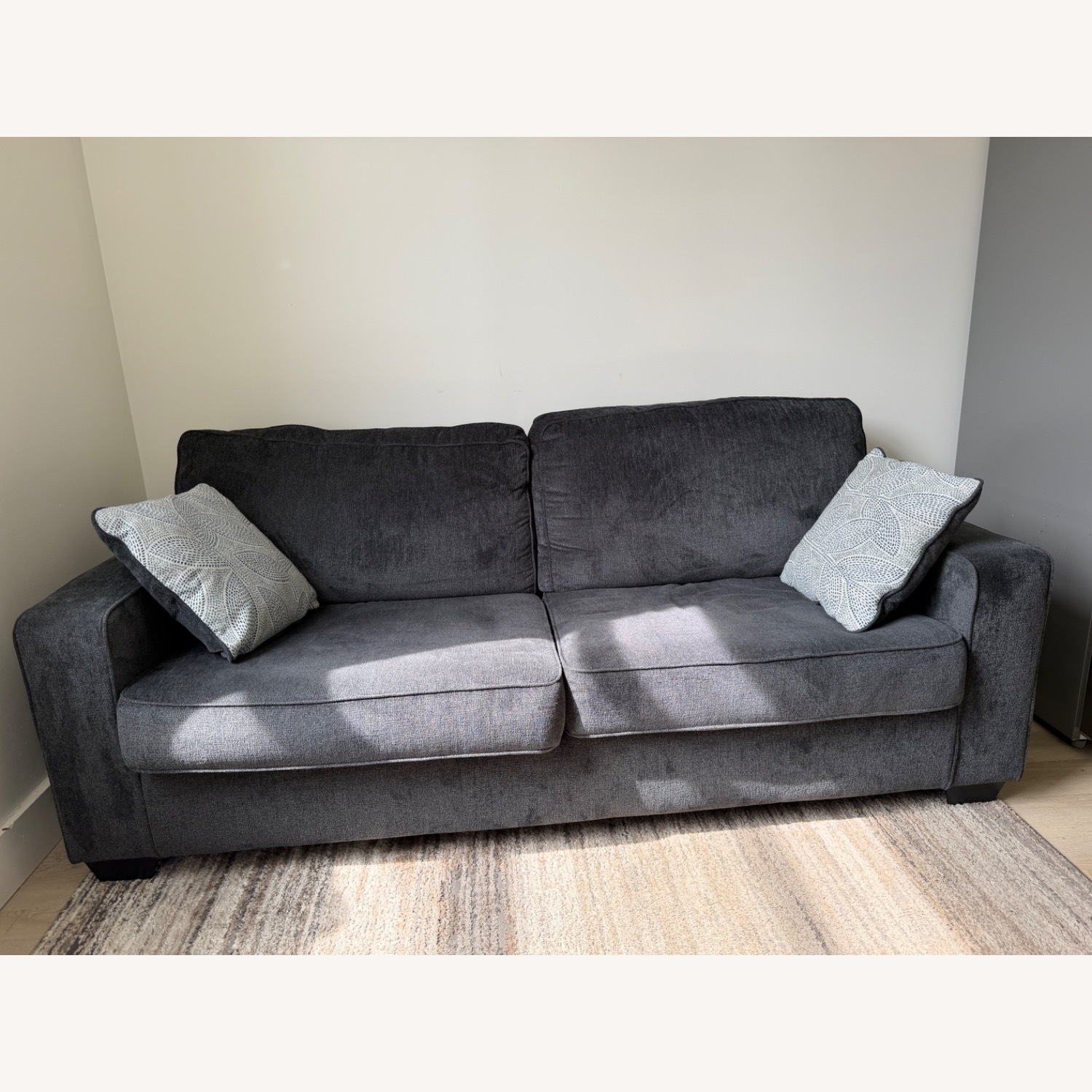 Ashley Furniture Altari Dark Gray Fabric 3+ Seater Sofa - image-1