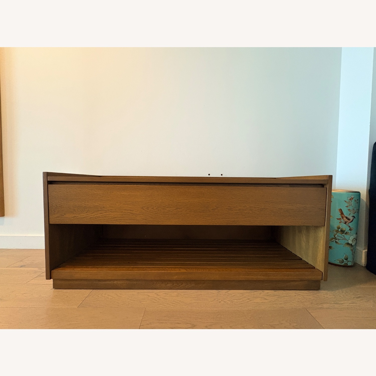 Crate & Barrel Entryway Storage Bench+Wall Panel Set - image-2